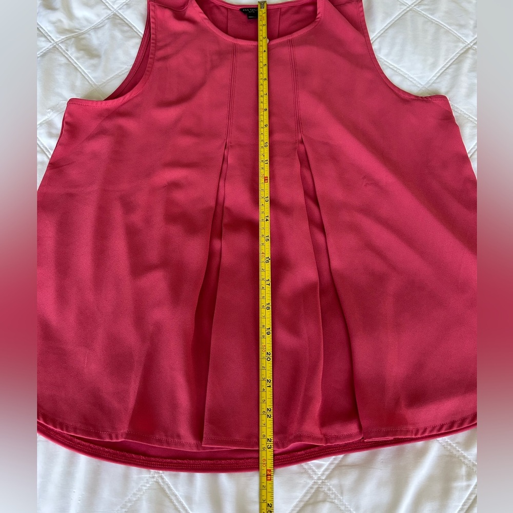 Ann Taylor Sleeveless Top in Rich Pink - Picture 8 of 8